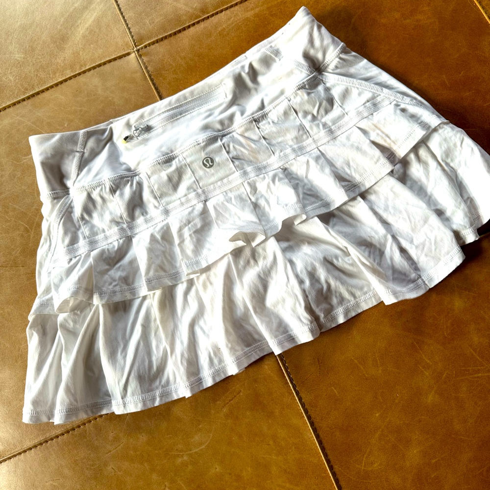 Lululemon White Tennis Skirt